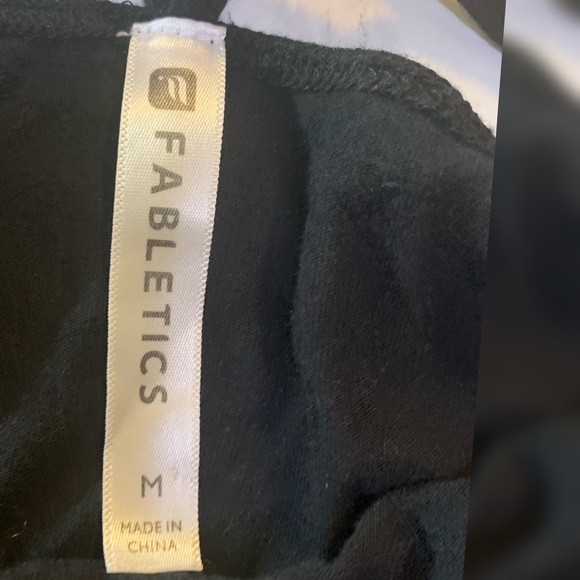 Fabletics Strappy Shoulder Long Sleeve Top - Size Medium - Picture 3 of 4